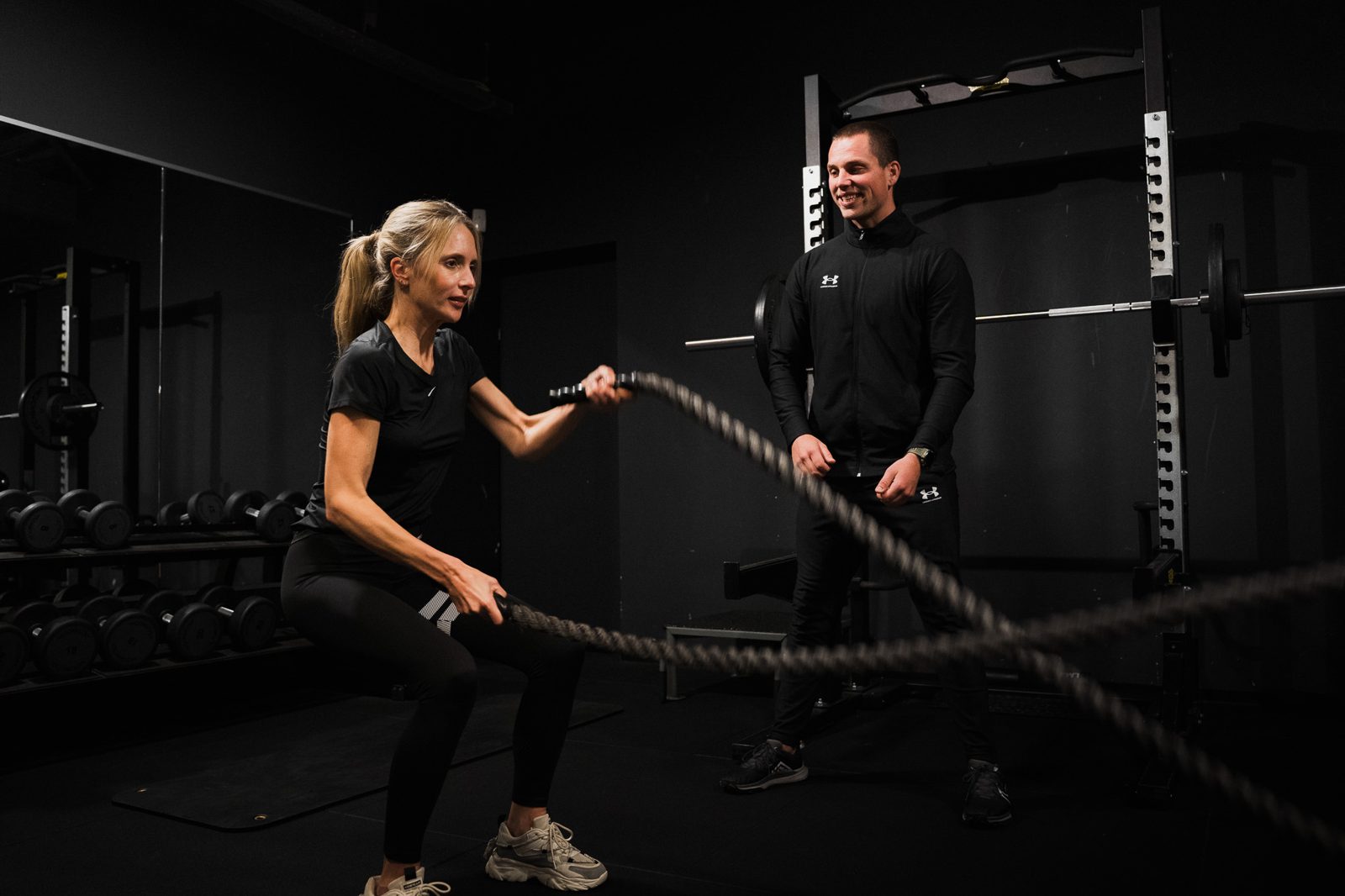 Training met touwen in de gym